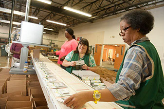 Women Working on an assembly line