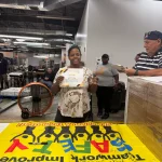 Trykeshia holding Safety Award - One Year Accident Free