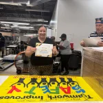 Ismady holding Safety Award - One Year Accident Free
