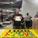 Ken holding Safety Award - One Year Accident Free